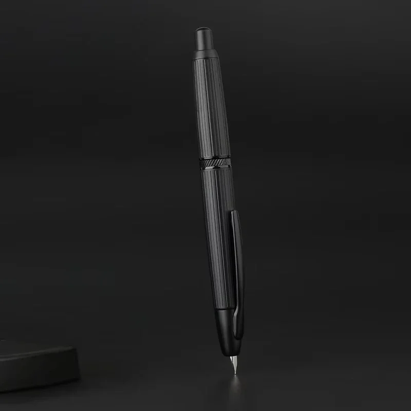 MAJOHN A1 Retractable EF Nib Fountain Pen 0.4mm - Matte Black Metal Office Gift with Ink Converter for Professionals
MAJOHN A1 Retractable EF Nib Fountain Pen 0.4mm - Matte Black Metal Office Gift with Ink Converter for Professionals
