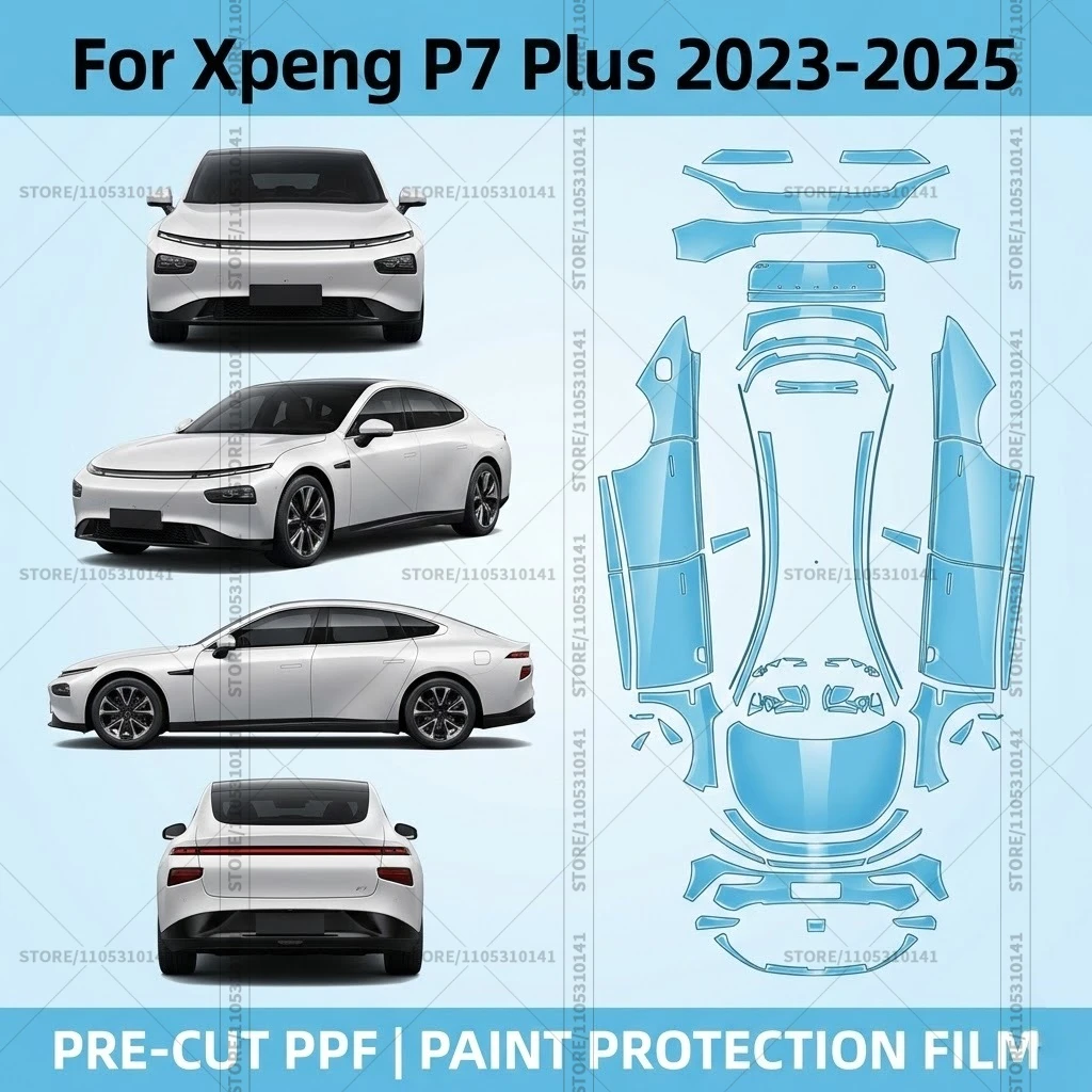 For Xpeng P7 Plus 2023-2025 Pre-Cut Paint Protection Film PPF Transparent Car Film Professional Automotive PPF Full Vehicle
For Xpeng P7 Plus 2023-2025 Pre-Cut Paint Protection Film PPF Transparent Car Film Professional Automotive PPF Full Vehicle