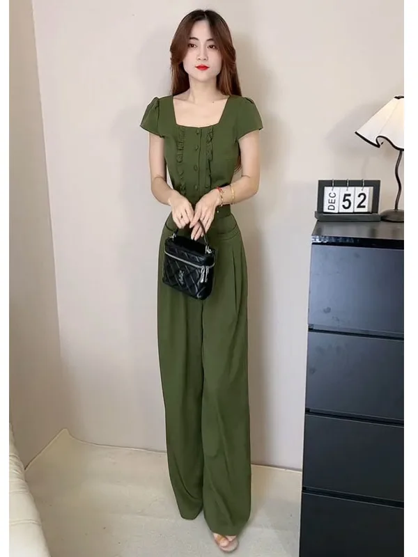 Цельные летние брюки с квадратным воротником для женщин, длинные леггинсы с высокой талией, утягивающий эффект, женская одежда для поездок на работу
Цельные летние брюки с квадратным воротником для женщин, длинные леггинсы с высокой талией, утягивающий эффект, женская одежда для поездок на работу