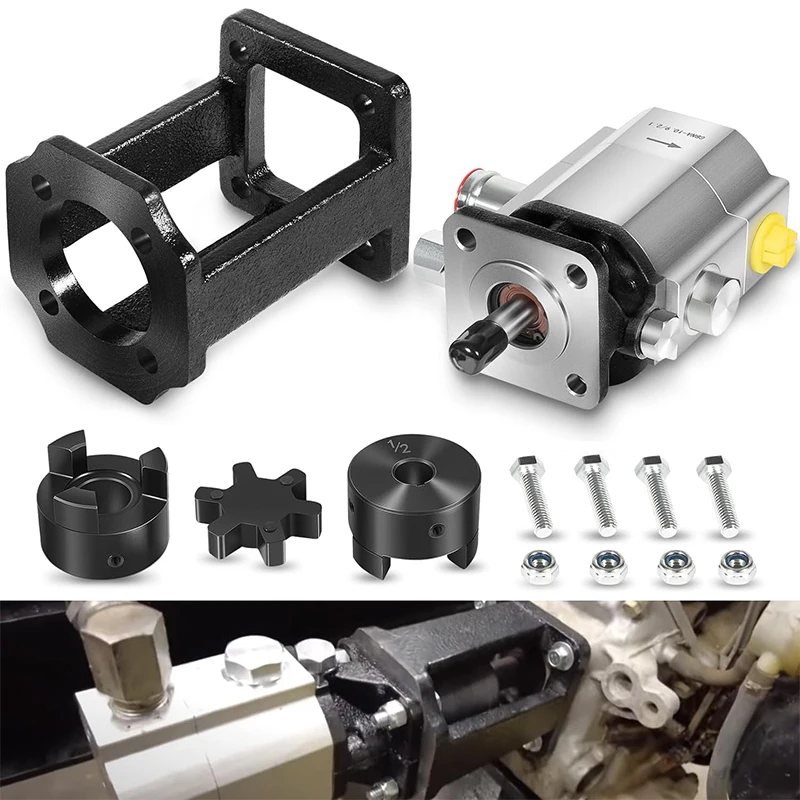Log Splitter Build Kit: 13 GPM Pump, Coupler, Pump Mount, Bolts, for Huskee, Speeco, etc. for DIY Splitter Project or Repair
Log Splitter Build Kit: 13 GPM Pump, Coupler, Pump Mount, Bolts, for Huskee, Speeco, etc. for DIY Splitter Project or Repair