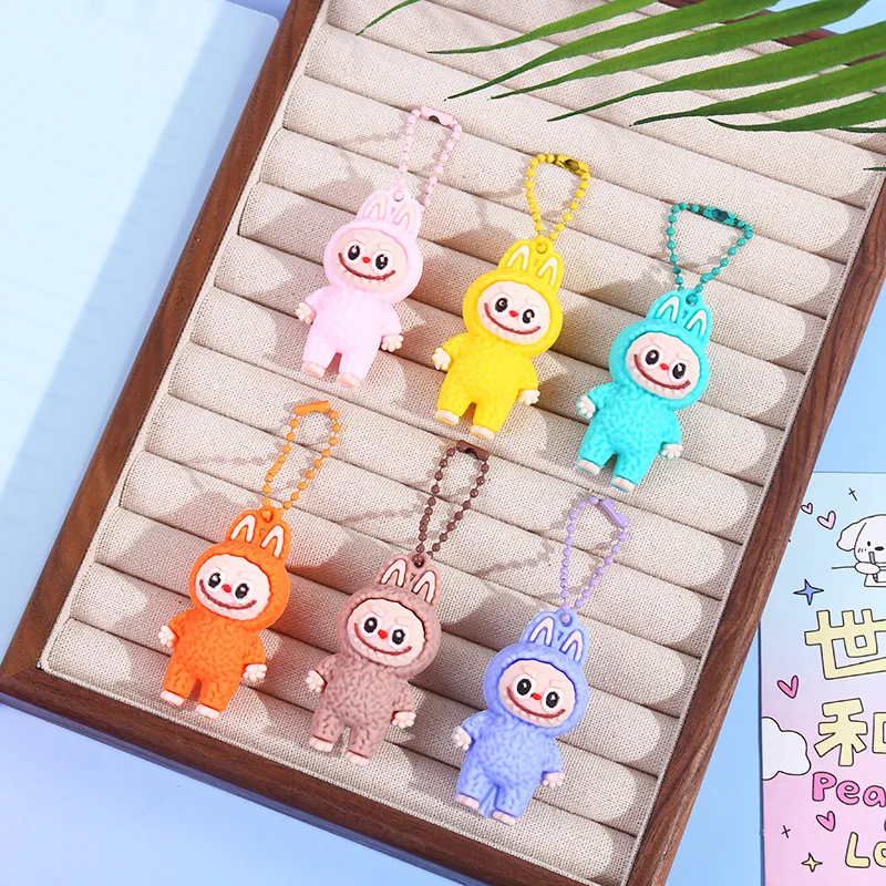 6pcs Labubu Keychain Cartoon PVC Three-dimensional Doll Schoolbag Pendant Couple Car Key Chain Women and Men Gifts
6pcs Labubu Keychain Cartoon PVC Three-dimensional Doll Schoolbag Pendant Couple Car Key Chain Women and Men Gifts