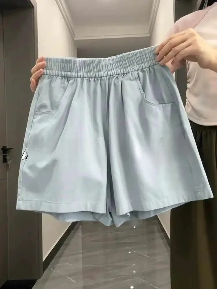 High Waist Wide Leg Pants Korean Style Commute Loose Fit Five-Quarter Shorts Women's Summer Sports Casual Trousers
High Waist Wide Leg Pants Korean Style Commute Loose Fit Five-Quarter Shorts Women's Summer Sports Casual Trousers