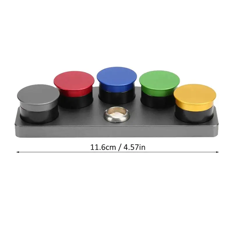 *X07A Watch Oil Dip Oiler Stand Die Cast 5 Oiler Dishes Cups with Cover Watch Repair Oil Grease Storage Tool for Watchmaker
*X07A Watch Oil Dip Oiler Stand Die Cast 5 Oiler Dishes Cups with Cover Watch Repair Oil Grease Storage Tool for Watchmaker