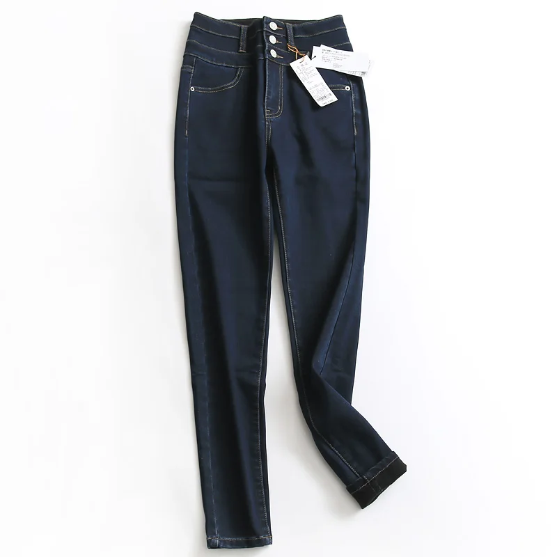 Thickened Fleece Lined High Waist Slim Fit Bootcut Jeans Warm Cotton Stretch Denim Winter New Women's Jeans Deep Color
Thickened Fleece Lined High Waist Slim Fit Bootcut Jeans Warm Cotton Stretch Denim Winter New Women's Jeans Deep Color