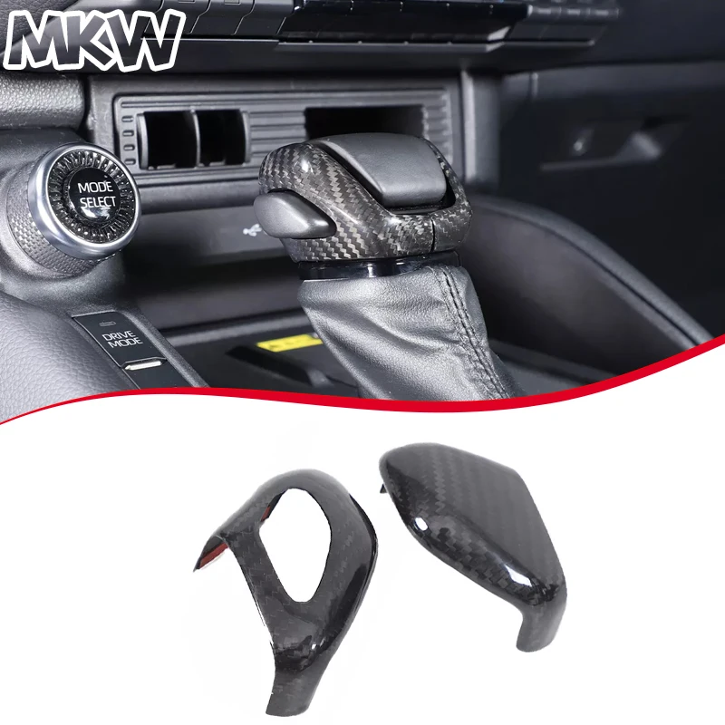 Для Toyota Prado Land Cruiser LC250 2024 2025 из настоящего углеродного волокна, ручка переключения передач автомобиля, накладка, аксессуары для салона автомобиля 
Для Toyota Prado Land Cruiser LC250 2024 2025 из настоящего углеродного волокна, ручка переключения передач автомобиля, накладка, аксессуары для салона автомобиля