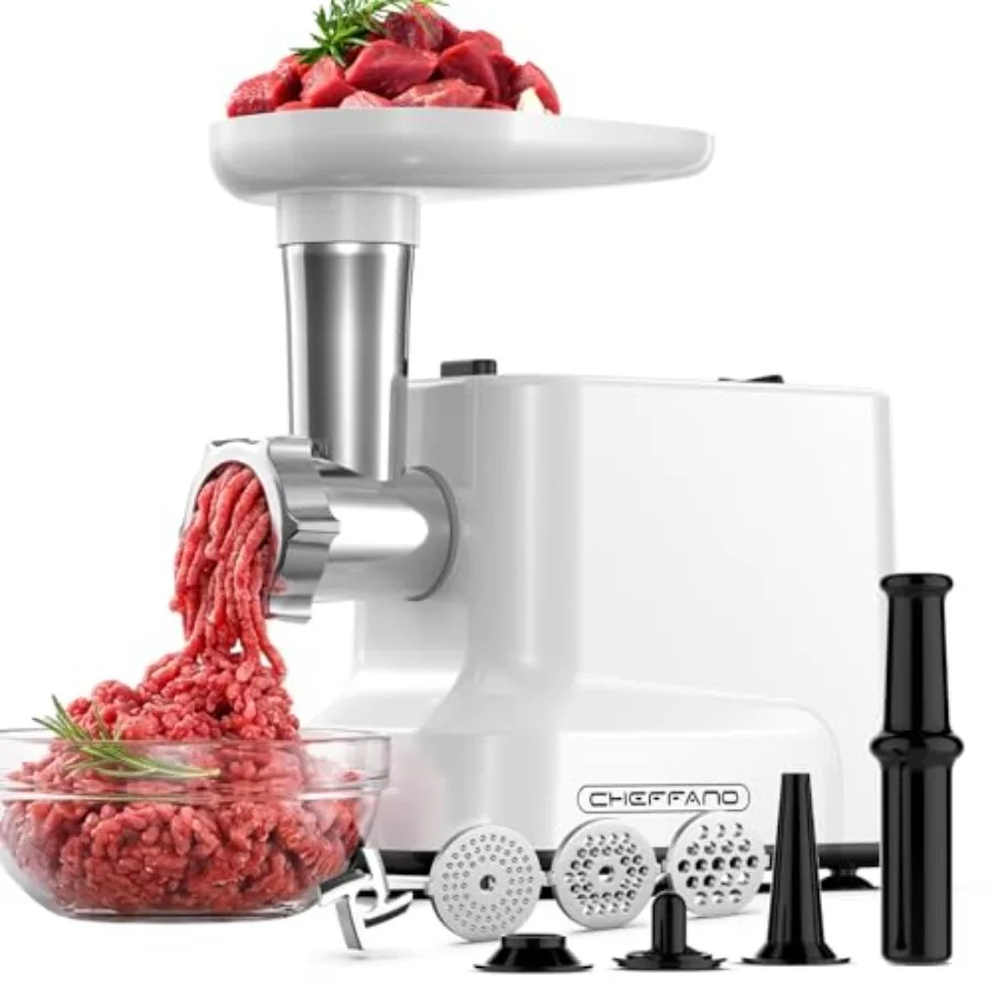 Electric Meat Grinder for home kitchen use: 2000W heavy duty stainless steel meat mincer with 2 blades 3 plates sausage tube ku
Electric Meat Grinder for home kitchen use: 2000W heavy duty stainless steel meat mincer with 2 blades 3 plates sausage tube ku