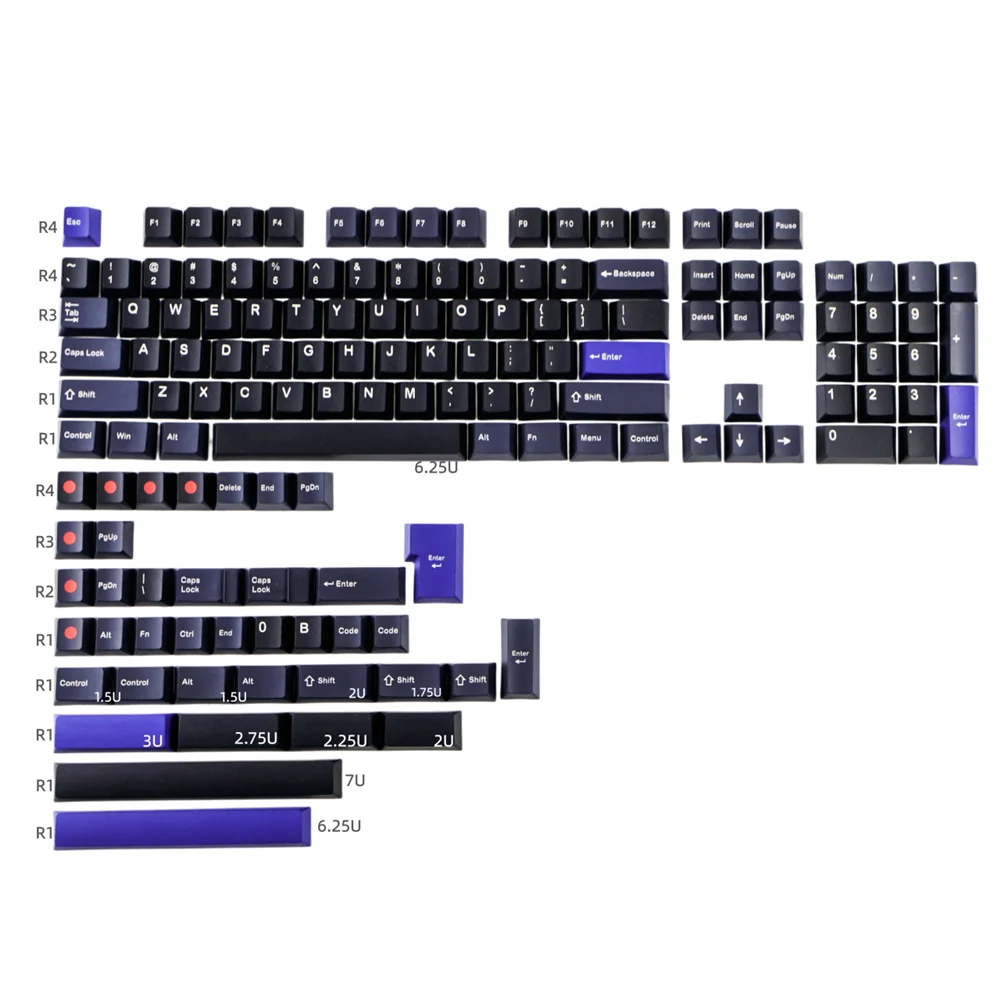 GMK ThinkCaps Keycap Set Blue Black 143 Keys PBT DYE Sublimation Keycaps Cherry Profile For MX Switches and Magnetic Switch
GMK ThinkCaps Keycap Set Blue Black 143 Keys PBT DYE Sublimation Keycaps Cherry Profile For MX Switches and Magnetic Switch