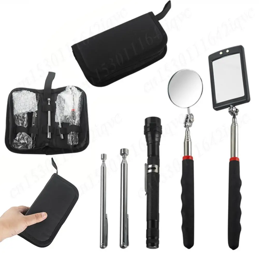 5Pcs Telescoping Inspection Mirror 360 Rotating Telescopic Handle Repairing Tools Round Square for Picking Up Nut Bolt
5Pcs Telescoping Inspection Mirror 360 Rotating Telescopic Handle Repairing Tools Round Square for Picking Up Nut Bolt