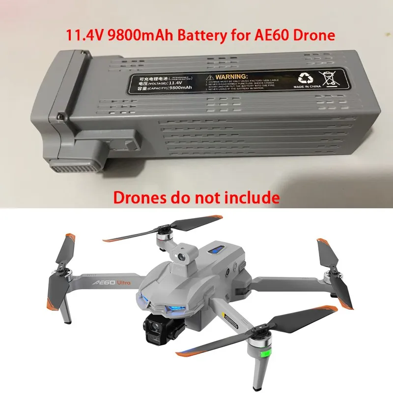 Original 11.4V 9800mAh Battery for AE60 Ultra Drone Quadcopter
Original 11.4V 9800mAh Battery for AE60 Ultra Drone Quadcopter