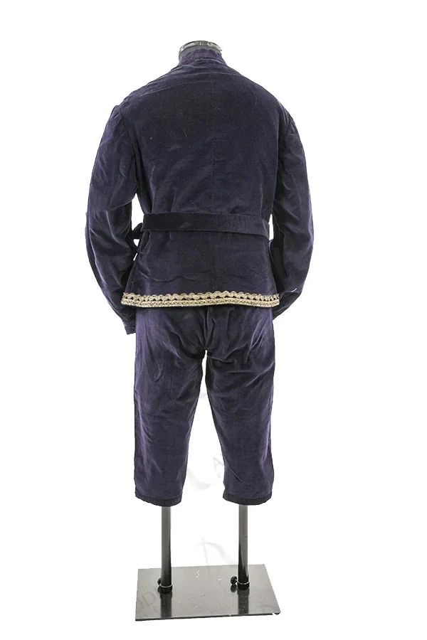 Men's Tudor King Henry VII Cosplay Costume Ball Gown Tudor Elizabethan Renaissance Purple Jacket Pants With Blet Full Set Custom 
Men's Tudor King Henry VII Cosplay Costume Ball Gown Tudor Elizabethan Renaissance Purple Jacket Pants With Blet Full Set Custom