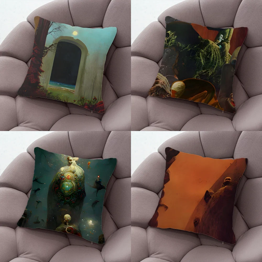 Zdzislaw Beksinski Art Painting Pillow Case Pillow Case Living Room Sofa Cushion Cover Suitable For Home Bedroom Room Decoration
Zdzislaw Beksinski Art Painting Pillow Case Pillow Case Living Room Sofa Cushion Cover Suitable For Home Bedroom Room Decoration