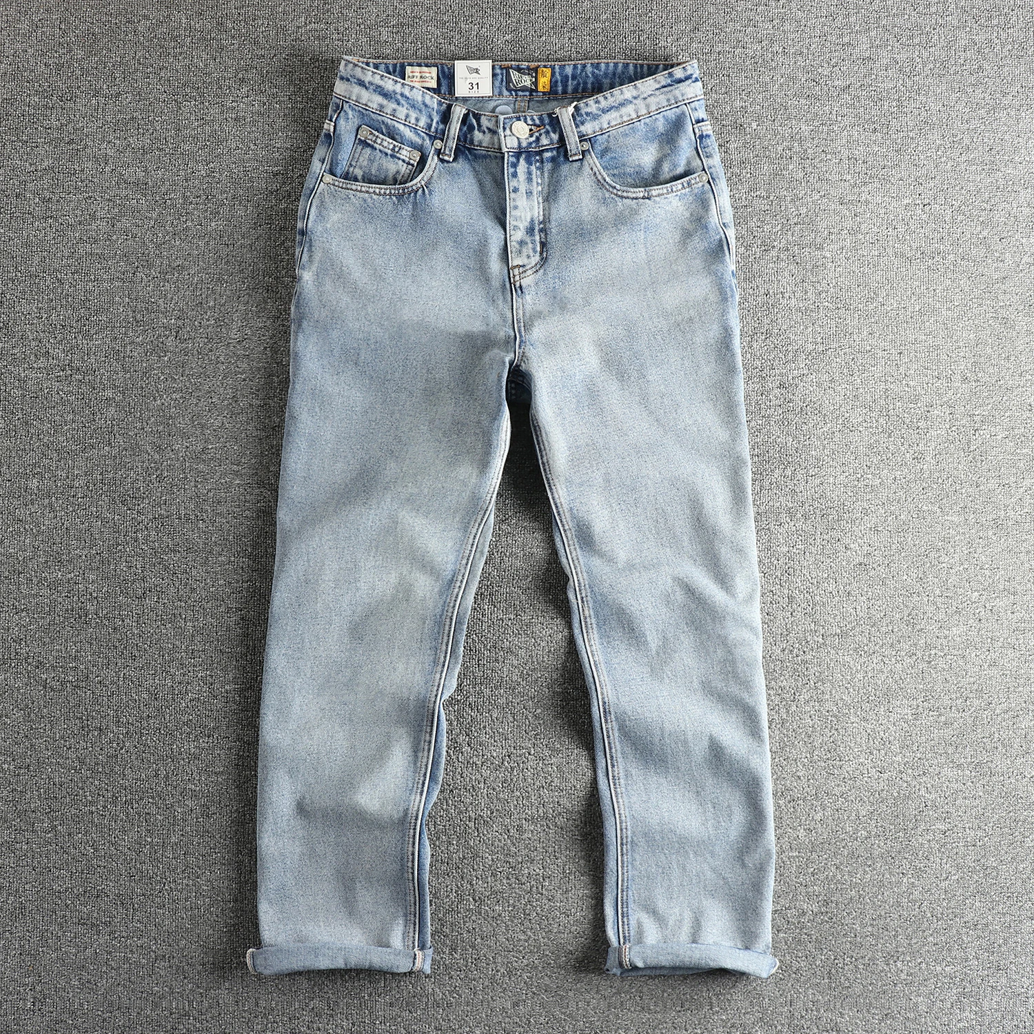 New style of old grinding white jeans for men, all-match trendy youth loose trousers
New style of old grinding white jeans for men, all-match trendy youth loose trousers