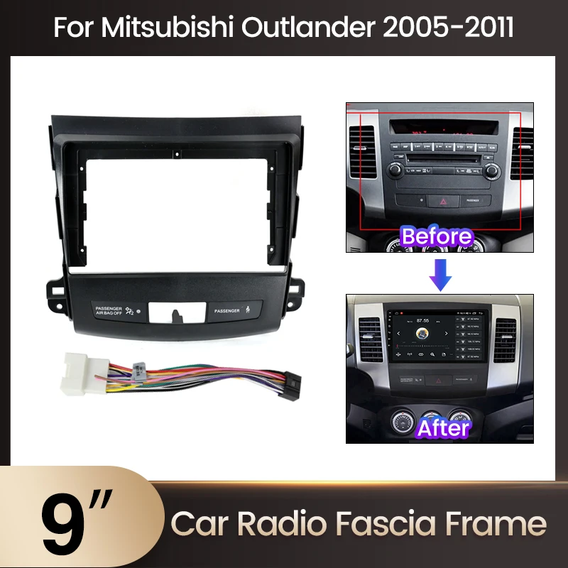 Navifly 9inch Car Radio Stereo Fascia Panel Frame Cable For Mitsubishi Outlander Xl 2 2005-2012 For Citroen C-Crosser 2007-2013
Navifly 9inch Car Radio Stereo Fascia Panel Frame Cable For Mitsubishi Outlander Xl 2 2005-2012 For Citroen C-Crosser 2007-2013