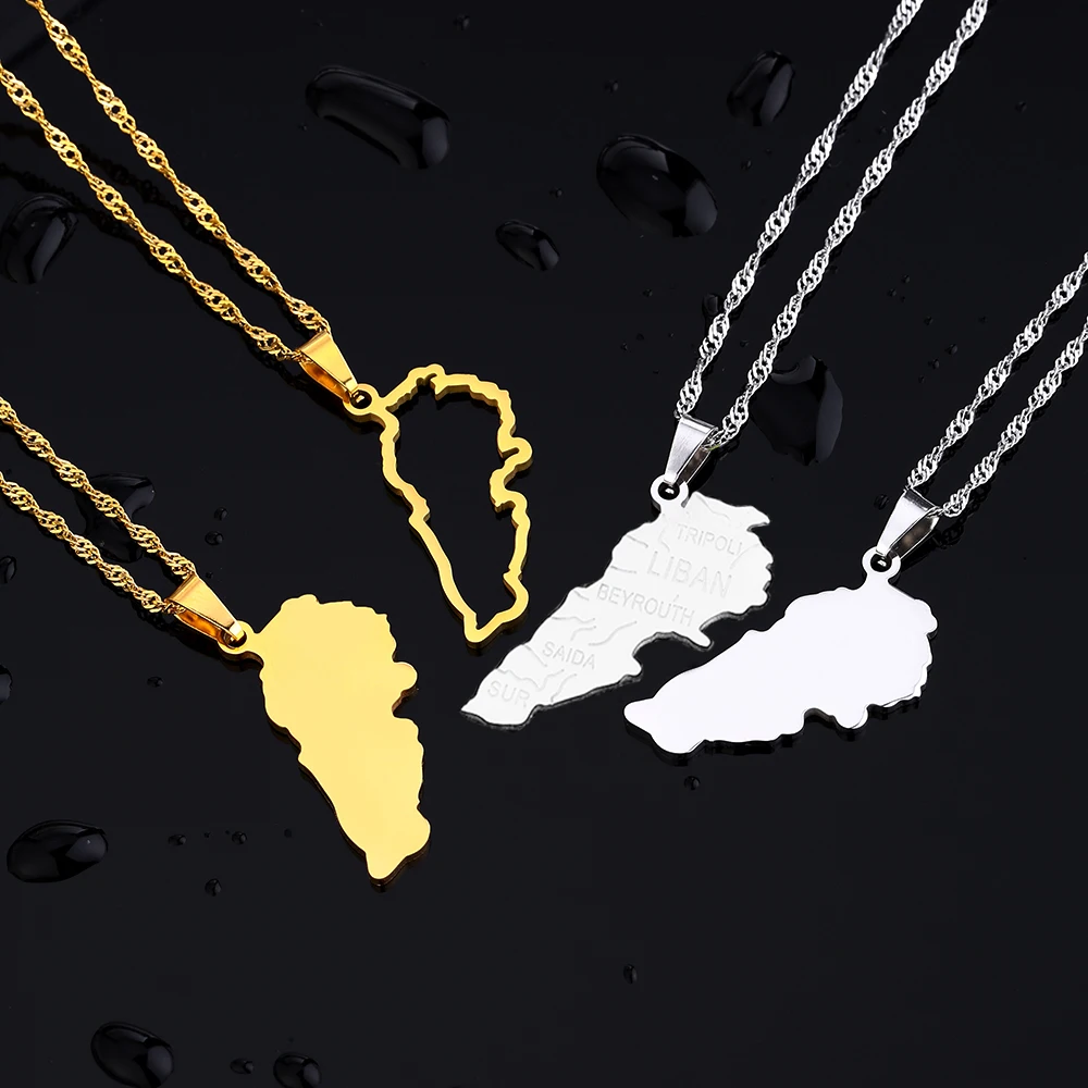 Fashion Lebanon Map City Pendant Necklace Stainless Steel Men Women Gold Silver Color Country Map Jewelry Gift
Fashion Lebanon Map City Pendant Necklace Stainless Steel Men Women Gold Silver Color Country Map Jewelry Gift