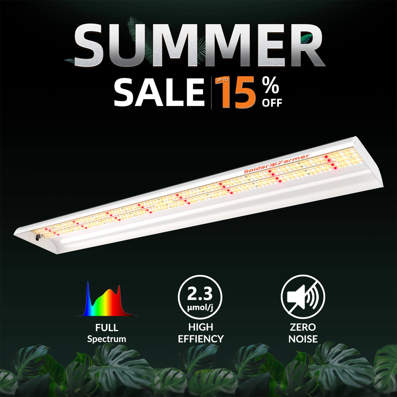 Spider Farmer SF600 74W LED Light Strip Sunlike Full Spectrum For Seedling Veg Bloom Flower Plants Indoor Hydroponics
Spider Farmer SF600 74W LED Light Strip Sunlike Full Spectrum For Seedling Veg Bloom Flower Plants Indoor Hydroponics