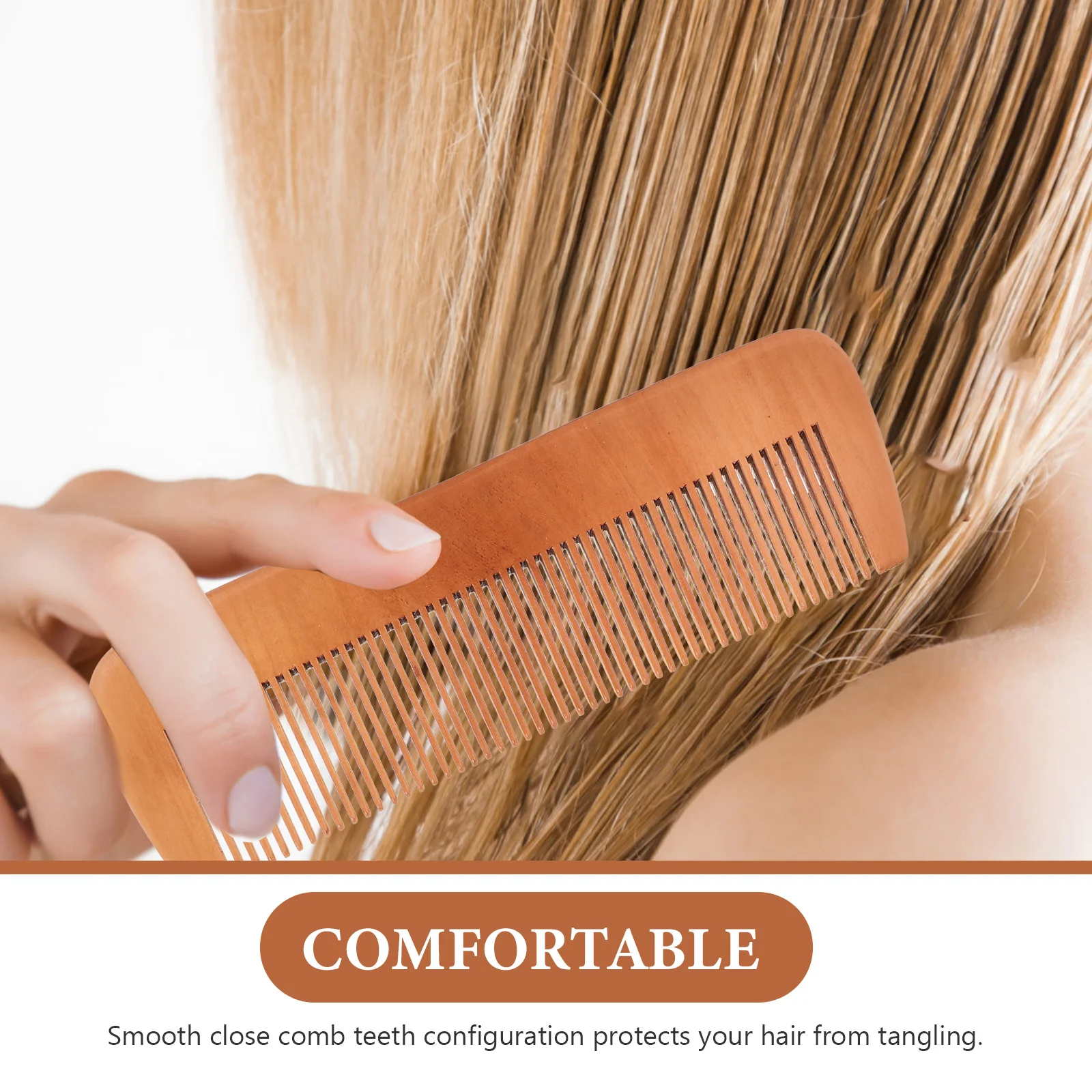 3pcs Peach Wooden Comb Lightweight Anti-static Hair Comb for Daily Travel Smooth Teeth Non- Scalp Massage
3pcs Peach Wooden Comb Lightweight Anti-static Hair Comb for Daily Travel Smooth Teeth Non- Scalp Massage