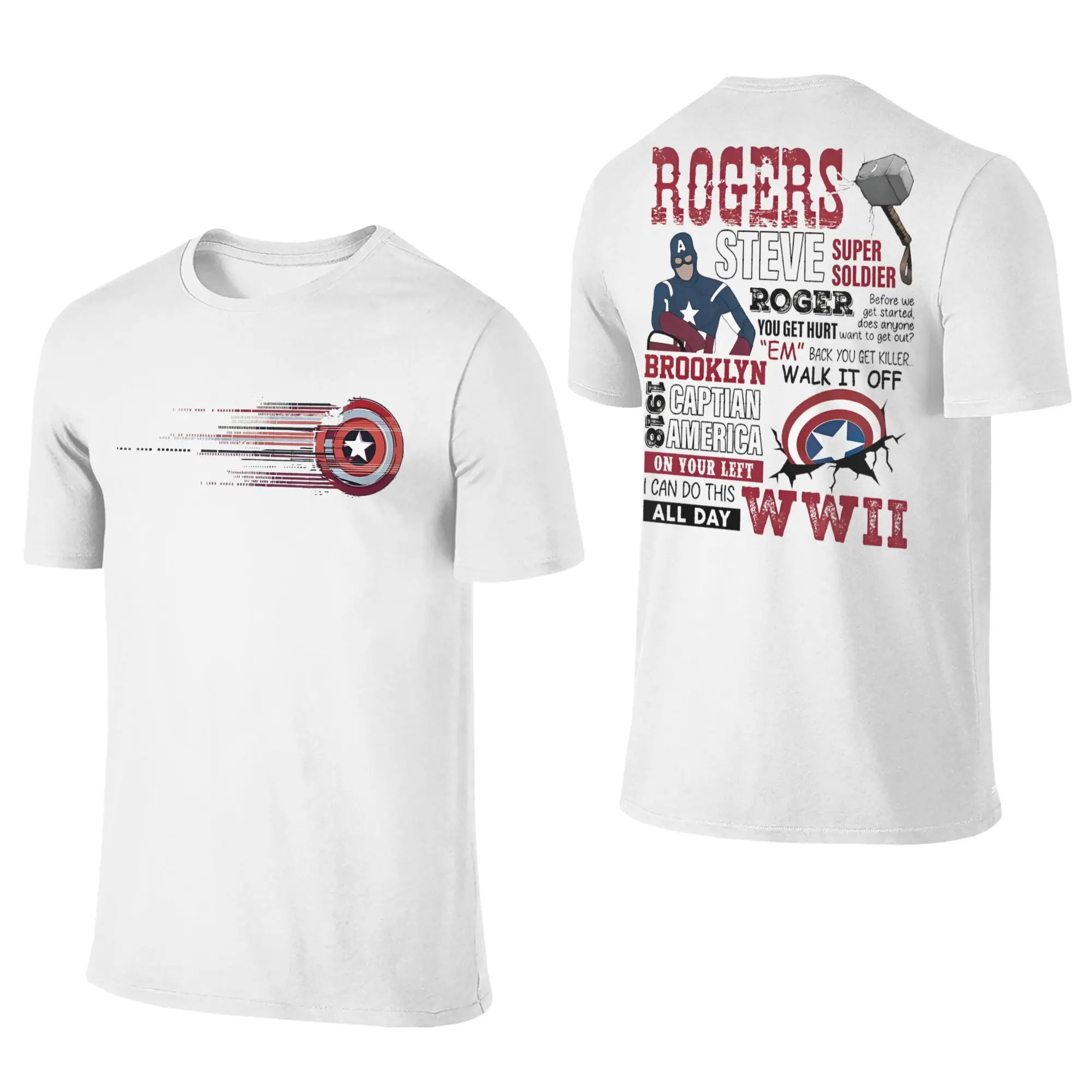 Captain America Steve Rogers Men Women T Shirt Classic Comics Tee Shirt Short Sleeve O Neck T-Shirt Pure Cotton 2-sided 6XL Tops
Captain America Steve Rogers Men Women T Shirt Classic Comics Tee Shirt Short Sleeve O Neck T-Shirt Pure Cotton 2-sided 6XL Tops