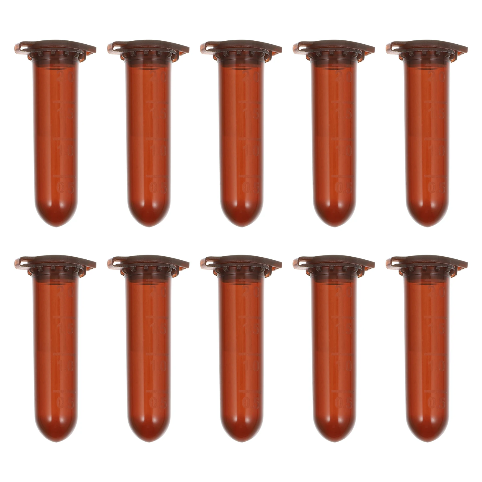 500 Pcs Test Tubes Light-Proof High-speed Lab Mini Vials Graphics Card Plastic with Caps Specimen Containers Brown
500 Pcs Test Tubes Light-Proof High-speed Lab Mini Vials Graphics Card Plastic with Caps Specimen Containers Brown