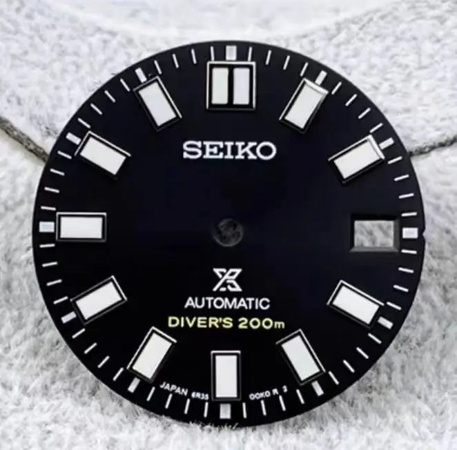 28.5mm NH35 Dial NH36 dial S logo Sunray 62MAS Prospex Green Mod Fit NH35/NH36 Modified Replacement Parts for seiko mods parts
28.5mm NH35 Dial NH36 dial S logo Sunray 62MAS Prospex Green Mod Fit NH35/NH36 Modified Replacement Parts for seiko mods parts