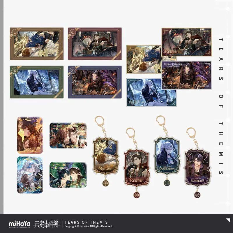 Официальный товар Sunsyea Tears of Themis miHoYo, оригинальный подлинный значок серии ZHDLX, цветной бумажный брелок для ключей, набор карт Raven Libra 
Официальный товар Sunsyea Tears of Themis miHoYo, оригинальный подлинный значок серии ZHDLX, цветной бумажный брелок для ключей, набор карт Raven Libra