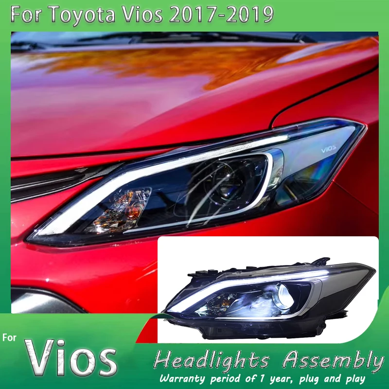 Pair of Car Headlight assembly For Toyota Vios FS 2017-2019 xenon led DRL daytime running light turn signal headlamp Accessories
Pair of Car Headlight assembly For Toyota Vios FS 2017-2019 xenon led DRL daytime running light turn signal headlamp Accessories