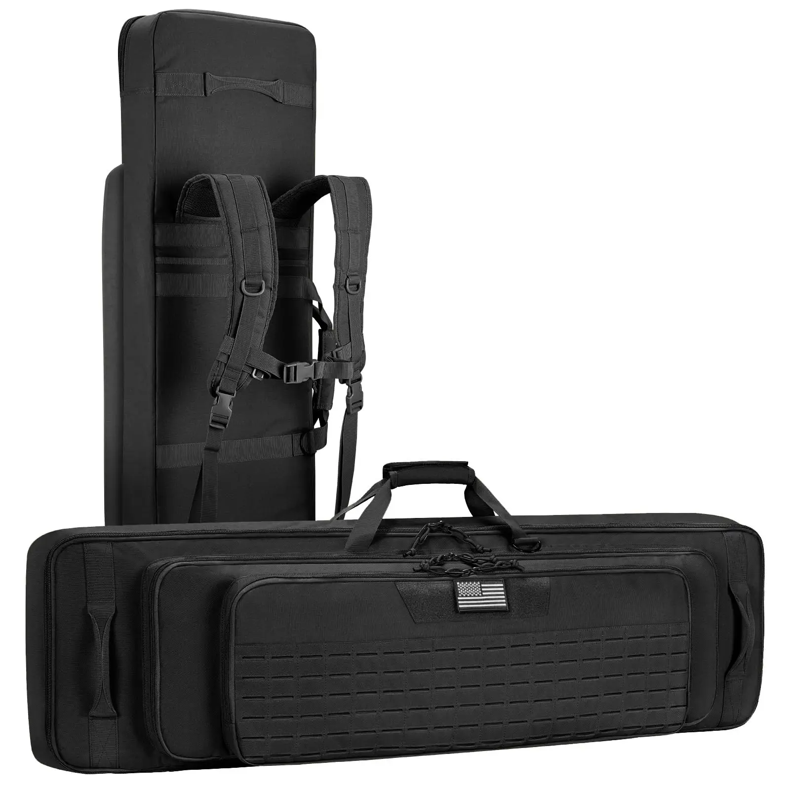 46" Soft Rifle Case Triple Layered Double Rifle Bag Lockable Zipper Backpack Strap Outdoor Hunting Shooting Range
46" Soft Rifle Case Triple Layered Double Rifle Bag Lockable Zipper Backpack Strap Outdoor Hunting Shooting Range