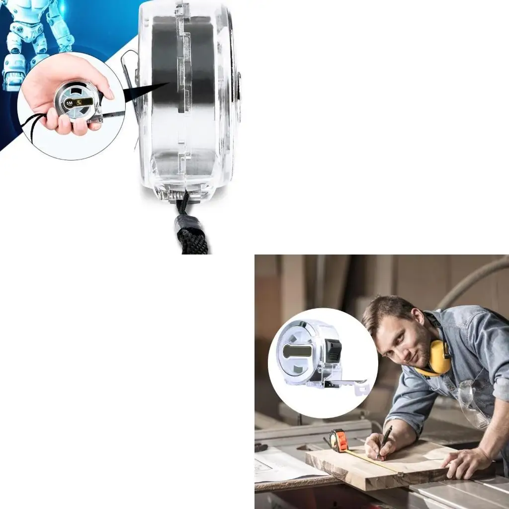 652F Clear Cover Wear Resistant Stainless Steel Tape Measure 5m 7.5m 10m ABS Carbon Steel Construction For Professional Use
652F Clear Cover Wear Resistant Stainless Steel Tape Measure 5m 7.5m 10m ABS Carbon Steel Construction For Professional Use