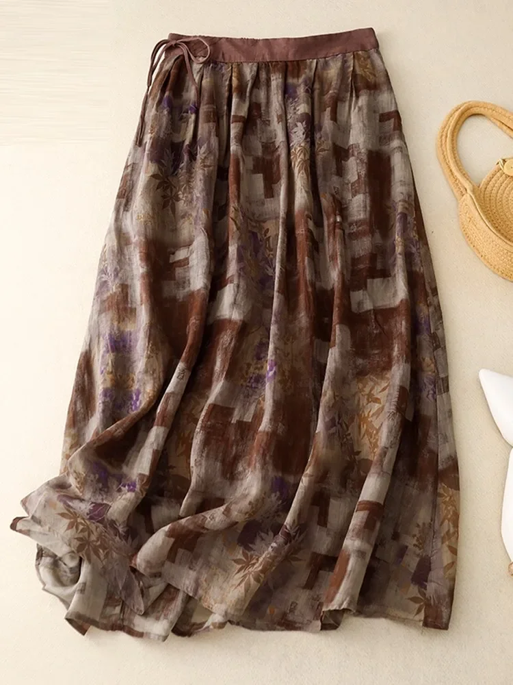 Women Casual Shirts New Arrival 2024 Summer Vintage Style Elastic Waist All-match Loose Female A-line Long Skirt ZL459
Women Casual Shirts New Arrival 2024 Summer Vintage Style Elastic Waist All-match Loose Female A-line Long Skirt ZL459