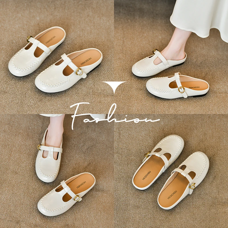 Mary Jane Mule Slippers Women Square Toe Buckle Strap Hollow Out Breathable Casual Summer Daily Outdoor Ladies SlipOn Flat Shoes
Mary Jane Mule Slippers Women Square Toe Buckle Strap Hollow Out Breathable Casual Summer Daily Outdoor Ladies SlipOn Flat Shoes