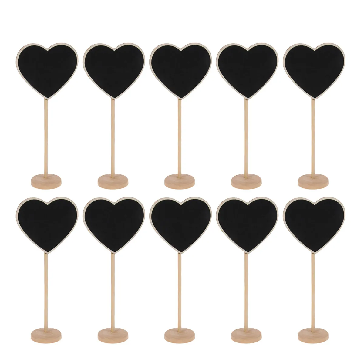 10Pcs Mini Heart Shaped Wooden Blackboard Clips Black Base Ideal for Party Short Message Decoration Mini Wooden Blackboard
10Pcs Mini Heart Shaped Wooden Blackboard Clips Black Base Ideal for Party Short Message Decoration Mini Wooden Blackboard