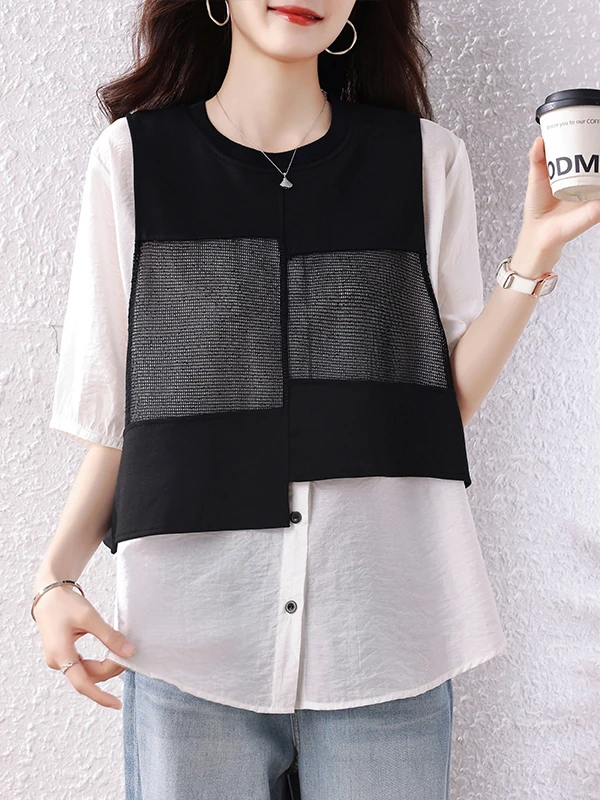 Summer 2026 plus Size Loose Fashionable Simple Slimming T-Shirt Casual Style round Neck Short Sleeve Women's Daily Wear
Summer 2026 plus Size Loose Fashionable Simple Slimming T-Shirt Casual Style round Neck Short Sleeve Women's Daily Wear