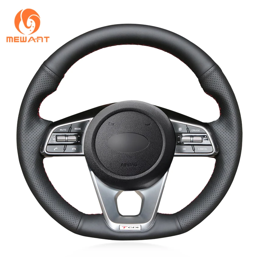 MEWANT Black Genuine Leather Suede Steering Wheel Cover for Kia Sportage 4 Cee'd 3 Proceed Pro Ceed Optima 5 GT-Line Cerato
MEWANT Black Genuine Leather Suede Steering Wheel Cover for Kia Sportage 4 Cee'd 3 Proceed Pro Ceed Optima 5 GT-Line Cerato