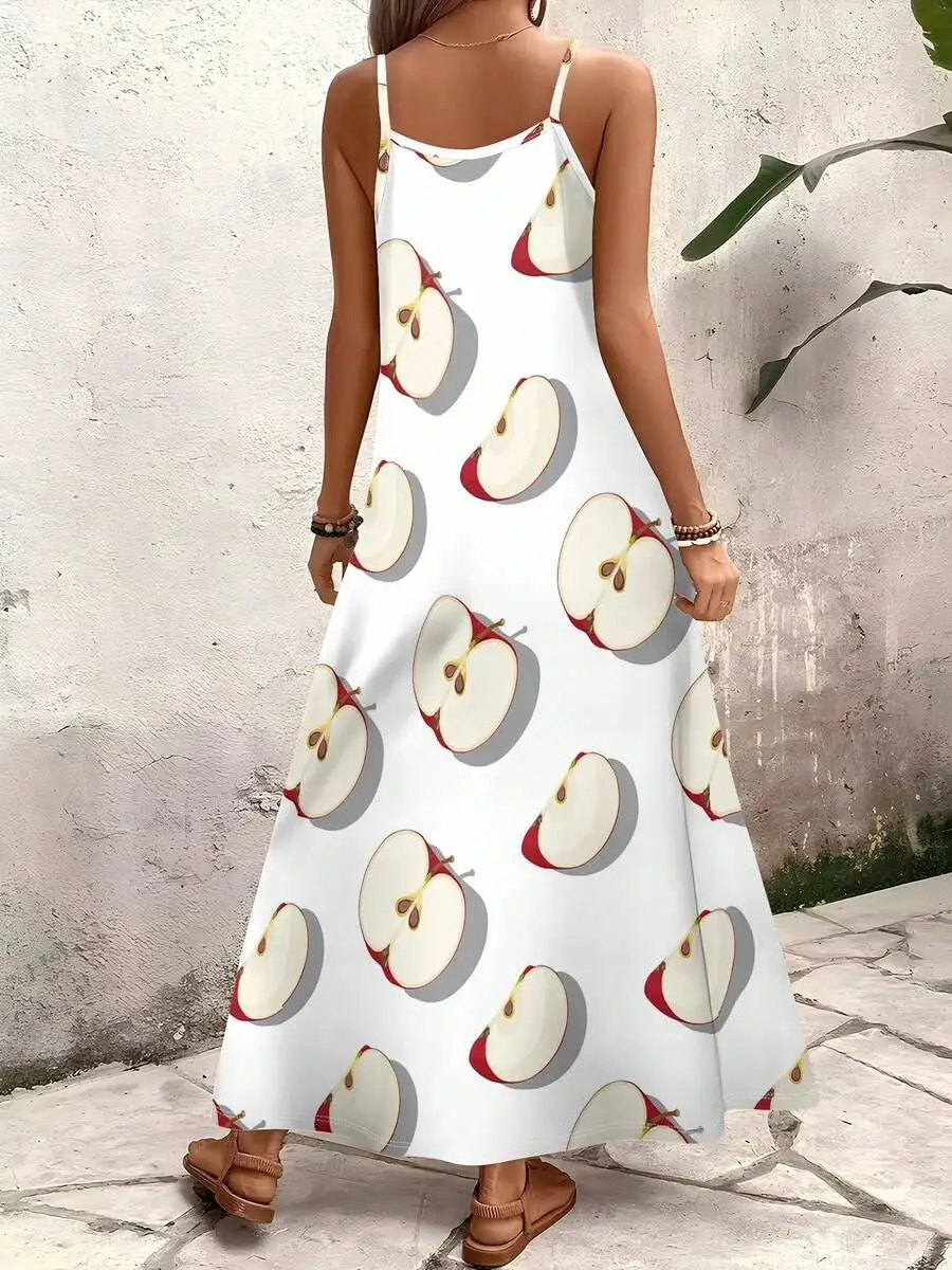 Print Womens Casual Sleeveless Long Slip Dress For Spring Summer
Print Womens Casual Sleeveless Long Slip Dress For Spring Summer