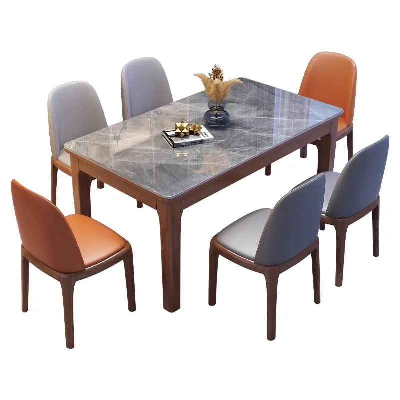 Simple, rock slab, western dining table, solid wood, household, rectangular, dining table, small apartment, modern simplicity
Simple, rock slab, western dining table, solid wood, household, rectangular, dining table, small apartment, modern simplicity