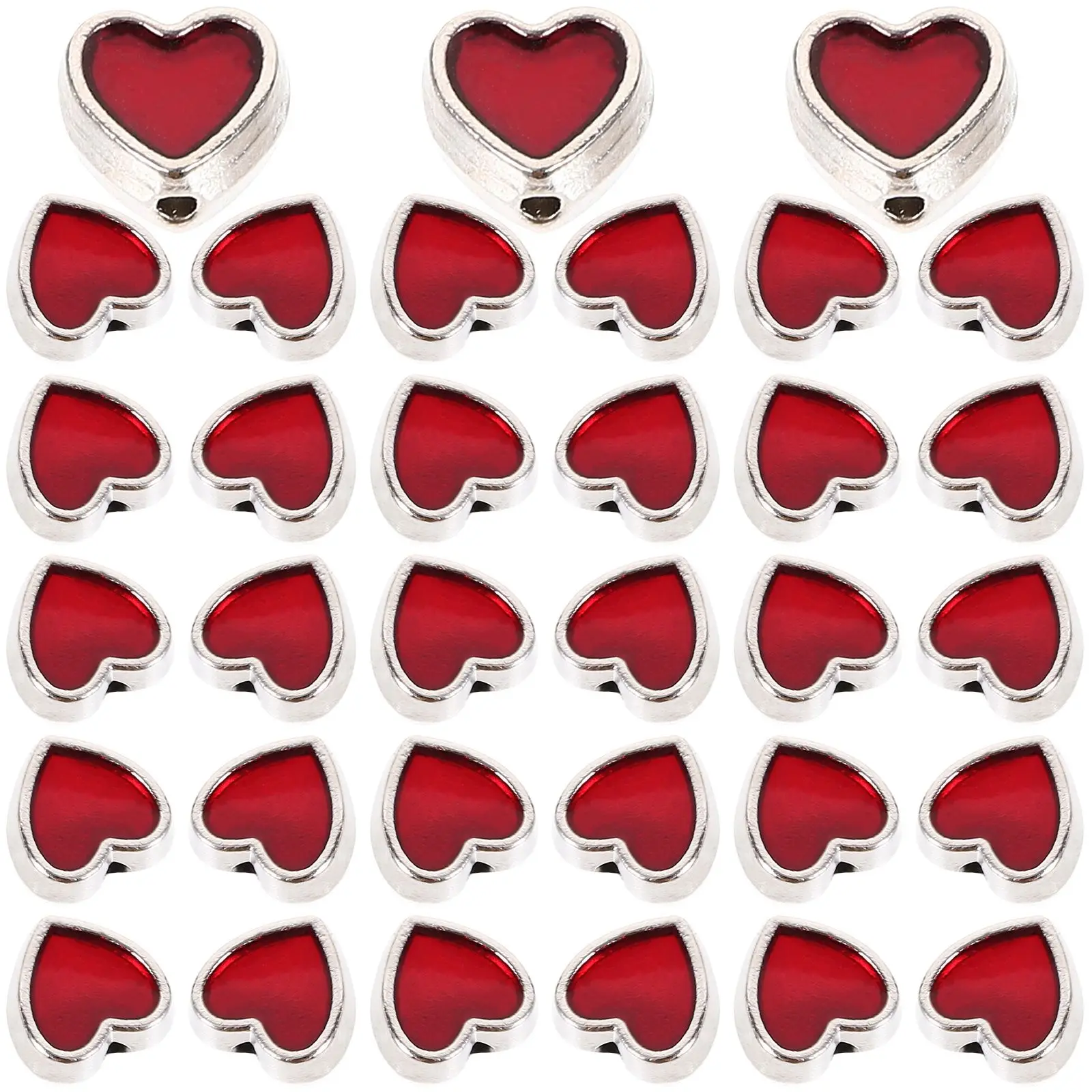 100pcs Heart Shaped Alloy Beads for Jewelry Making Red Color Necklace Bracelet Earrings Craft Supplies Spacer Beads
100pcs Heart Shaped Alloy Beads for Jewelry Making Red Color Necklace Bracelet Earrings Craft Supplies Spacer Beads