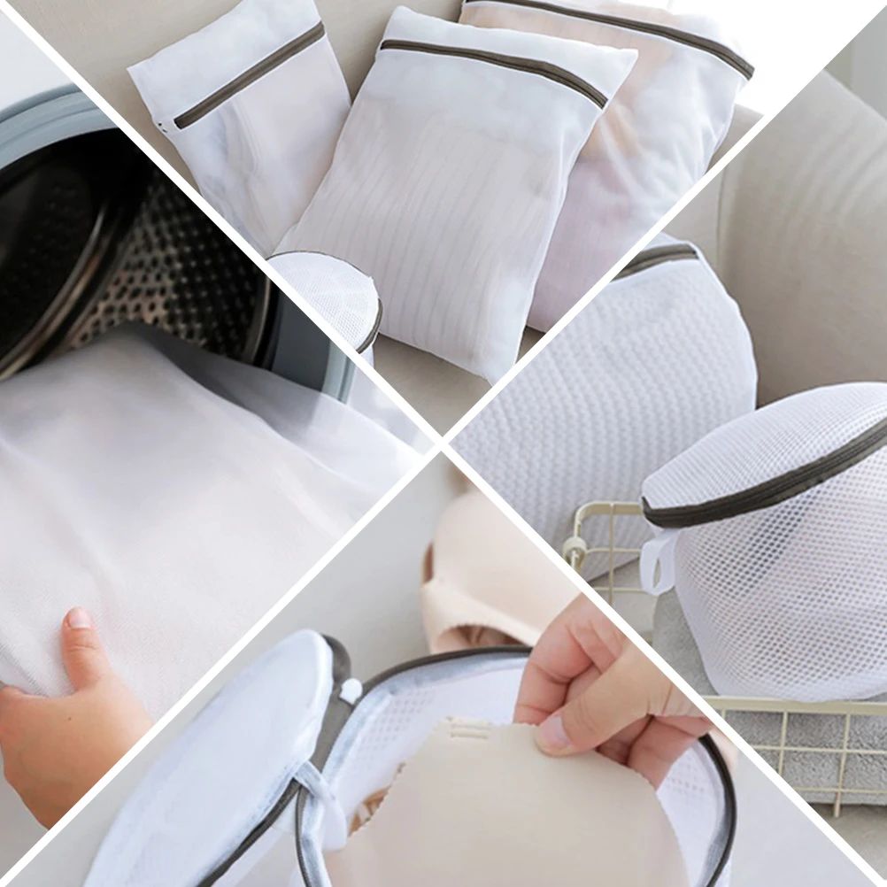 5 pcs Laundry Bag Mesh Lingerie Underwear Washing Pouch With Zipper Reusable Bra Storage Travel Dirty Clothes Pouches For Home
5 pcs Laundry Bag Mesh Lingerie Underwear Washing Pouch With Zipper Reusable Bra Storage Travel Dirty Clothes Pouches For Home