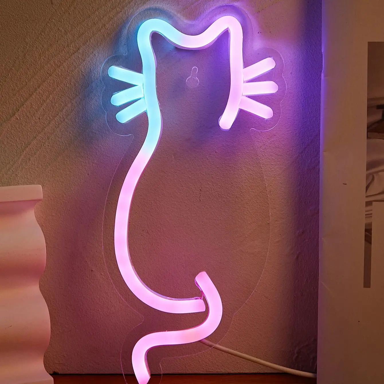 Chi-buy LED Neon colorful cat USB Powered Neon Signs Night Light Suitable for Bedroom, Wedding, Game room,gift
Chi-buy LED Neon colorful cat USB Powered Neon Signs Night Light Suitable for Bedroom, Wedding, Game room,gift