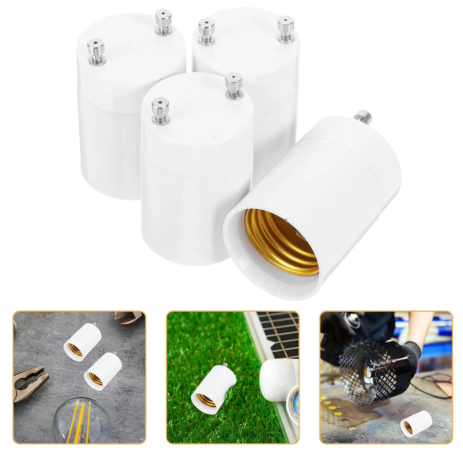 4 Pcs E27 Socket LED Bulb Lamp Adapter Holder Light Replacement Plastic Lampshade
4 Pcs E27 Socket LED Bulb Lamp Adapter Holder Light Replacement Plastic Lampshade
