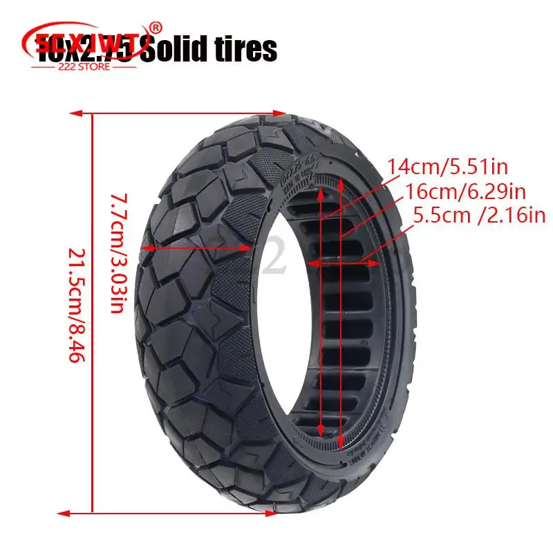 NEW Off-Road Solid Tire 10X2.75-6.5 Scooter Tubeless Kickscooter honeycomb solid tire 10X2.75-6.5
NEW Off-Road Solid Tire 10X2.75-6.5 Scooter Tubeless Kickscooter honeycomb solid tire 10X2.75-6.5