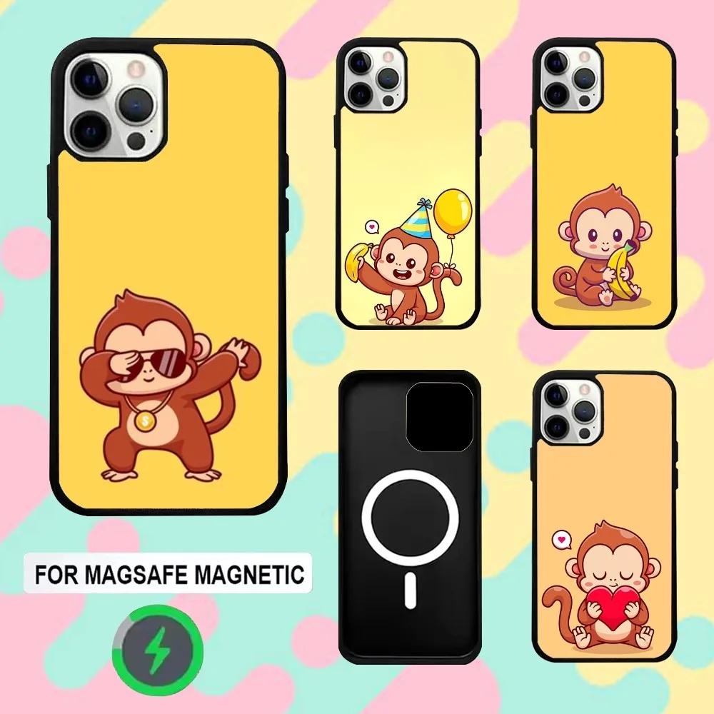 Cartoon Monkey Phone Case For iPhone 16e,16,15,14,13,12,11,Plus,Pro,Max,Mini Magsafe Magnetic Wireless Charging 
Cartoon Monkey Phone Case For iPhone 16e,16,15,14,13,12,11,Plus,Pro,Max,Mini Magsafe Magnetic Wireless Charging