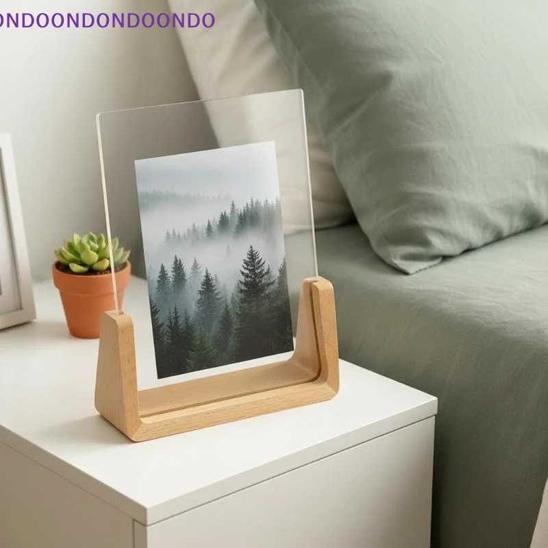 Creative Acrylic U Photo Frame Natural Walnut/Beech Base Clear Desktop Ornament for Bedroom Living Room Photo Show
Creative Acrylic U Photo Frame Natural Walnut/Beech Base Clear Desktop Ornament for Bedroom Living Room Photo Show