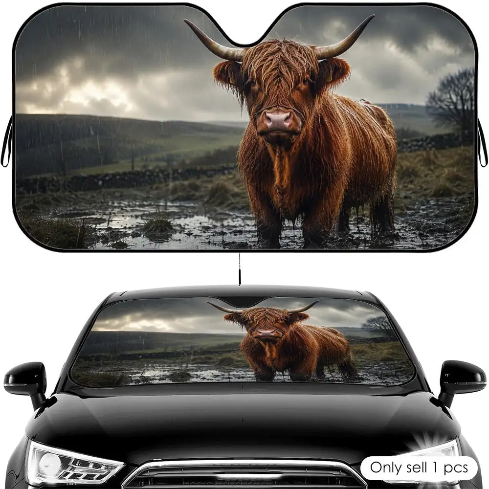 Multi Scene Highland Cow Sun Visor Reusable Aluminum Foil Car Windshield Sun Visor UV Protector Heat Insulation Cover Shade
Multi Scene Highland Cow Sun Visor Reusable Aluminum Foil Car Windshield Sun Visor UV Protector Heat Insulation Cover Shade