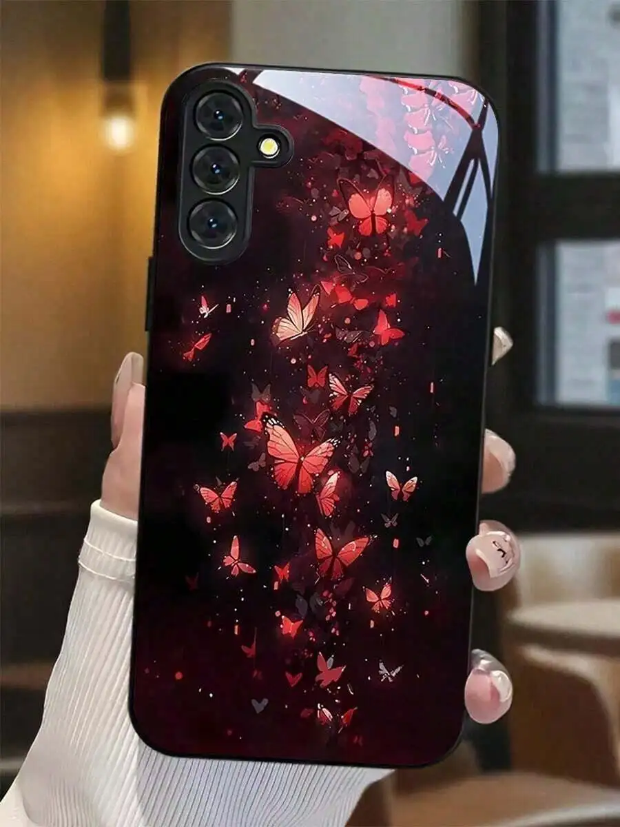 Red Butterfly Pattern Phone Case For iPhone 15 14 13 12 11 Pro Max Plus Galaxy S25 S24 S23
Red Butterfly Pattern Phone Case For iPhone 15 14 13 12 11 Pro Max Plus Galaxy S25 S24 S23