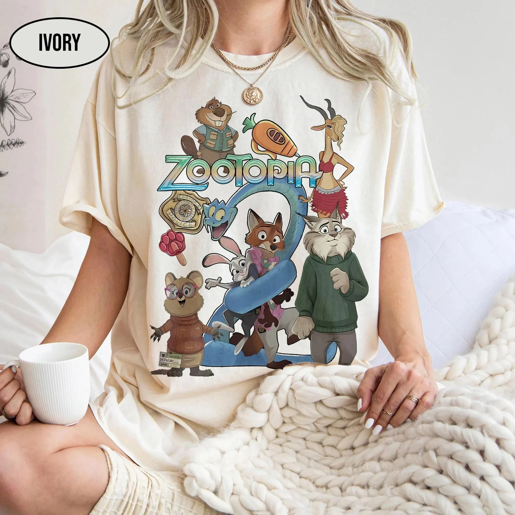 Women‘s Disney Zootopia 2 Nick & Judy T-Shirt Cotton Classic Short Sleeve Unisex Streetwear Oversized Loose Casual Stylish
Women‘s Disney Zootopia 2 Nick & Judy T-Shirt Cotton Classic Short Sleeve Unisex Streetwear Oversized Loose Casual Stylish