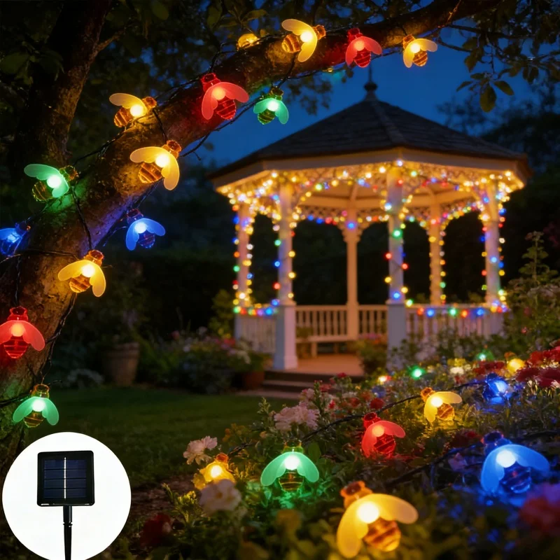 20/50/100LED Solar Cute Bee Lights Outdoor Garden Decorative Solar Fairy Lights for Yard Patio Camping Wedding Party Decor
20/50/100LED Solar Cute Bee Lights Outdoor Garden Decorative Solar Fairy Lights for Yard Patio Camping Wedding Party Decor