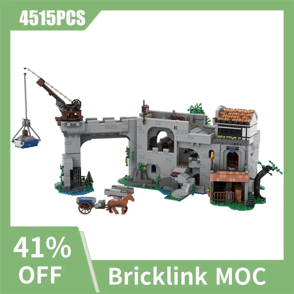 4515 шт., европейский средневековый замок с видом на улицу, рыцари-лев, автономная модель крепости, креативные идеи, детские игрушки, подарочный блок MOC-10305
4515 шт., европейский средневековый замок с видом на улицу, рыцари-лев, автономная модель крепости, креативные идеи, детские игрушки, подарочный блок MOC-10305