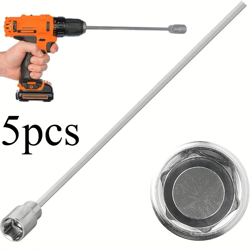 5pcs 1.9cm/0.74in Extension Socket Jack 30cm/11.8in, Caravan Leg Stand Winder Drill Attachment Accessories, Metal Construction
5pcs 1.9cm/0.74in Extension Socket Jack 30cm/11.8in, Caravan Leg Stand Winder Drill Attachment Accessories, Metal Construction