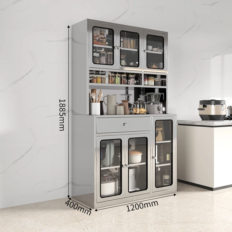 High Quality Stainless Steel Kitchen Side Cabinet with Large Capacity Storage and Drawers Kitchen Islands and Cartspromote sales
High Quality Stainless Steel Kitchen Side Cabinet with Large Capacity Storage and Drawers Kitchen Islands and Cartspromote sales
