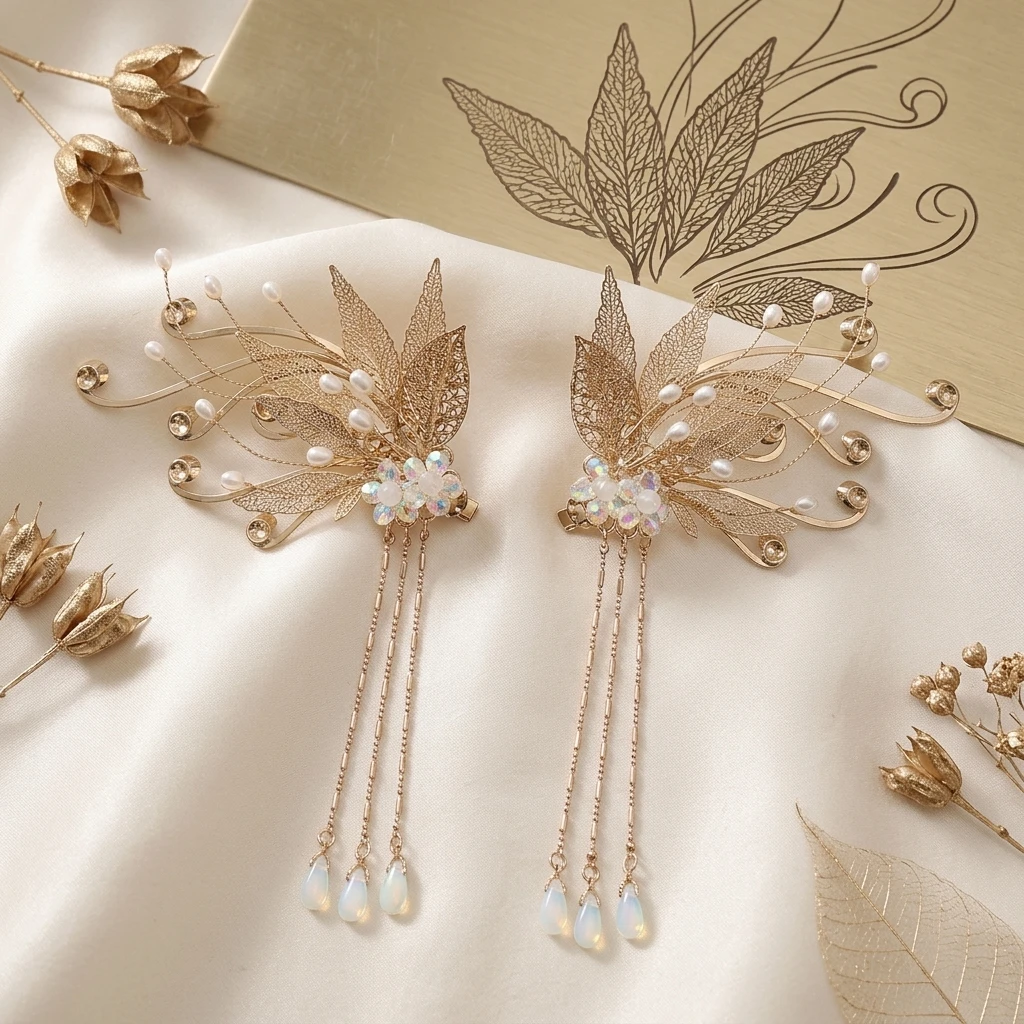 2pcs Hair Clips With Symmetrical Fringe Design For Women Alloy Material Stylish Everyday Use
2pcs Hair Clips With Symmetrical Fringe Design For Women Alloy Material Stylish Everyday Use