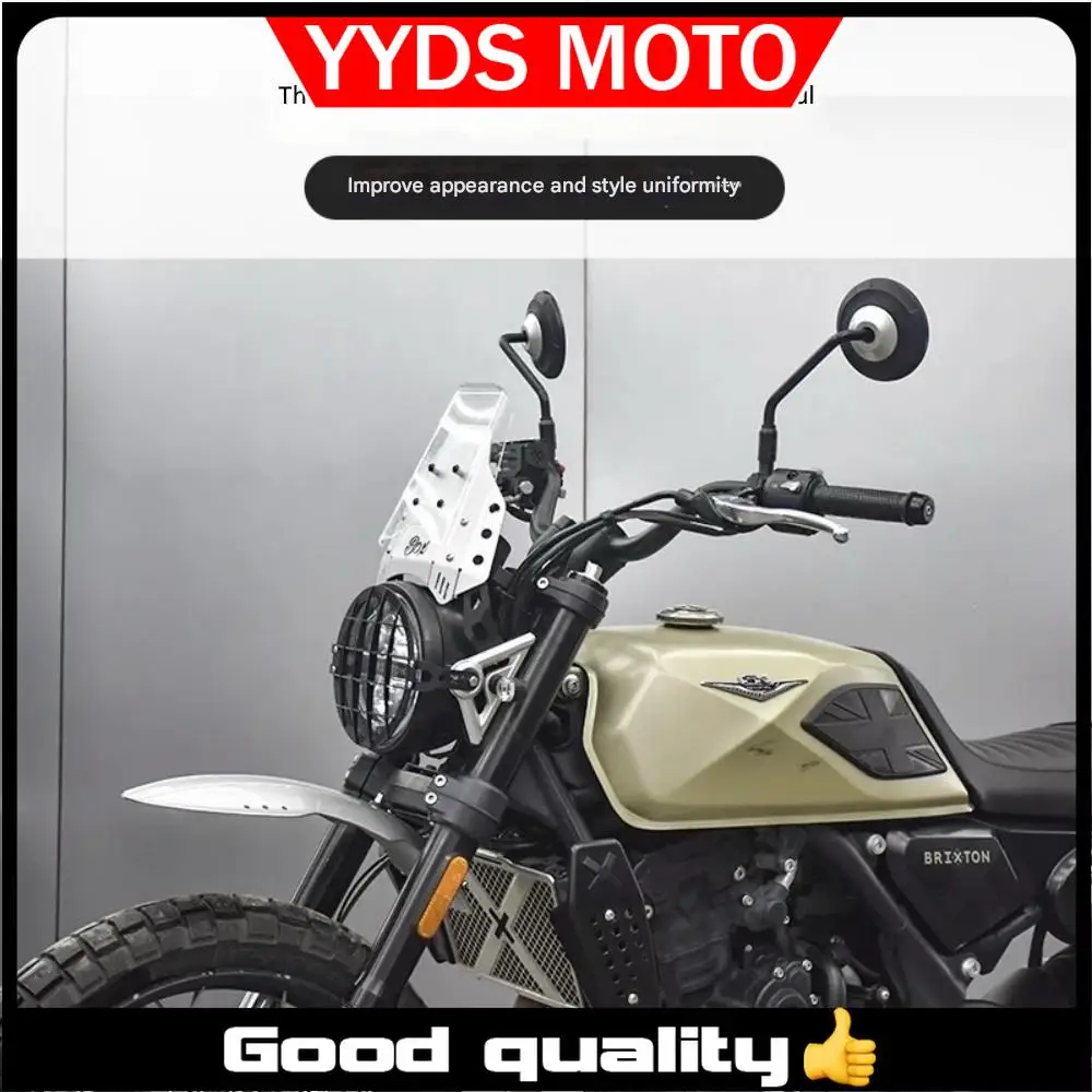 【Good quality】For Brixton Crossfire 500, aluminum alloy transparent windshield cover GK500 front windshield decorative cover.
【Good quality】For Brixton Crossfire 500, aluminum alloy transparent windshield cover GK500 front windshield decorative cover.